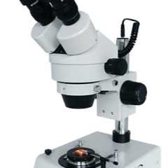 Stereo microscopes with zoom objective