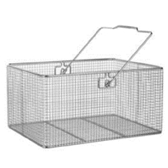 Wire basket with handle, rectangular (Rổ dây có tay cầm, hình chữ nhật)