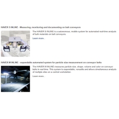 Measurement, monitoring and documentation directly on conveyor belts