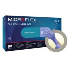 Microflex 93-853 Extended Nitrile Glove